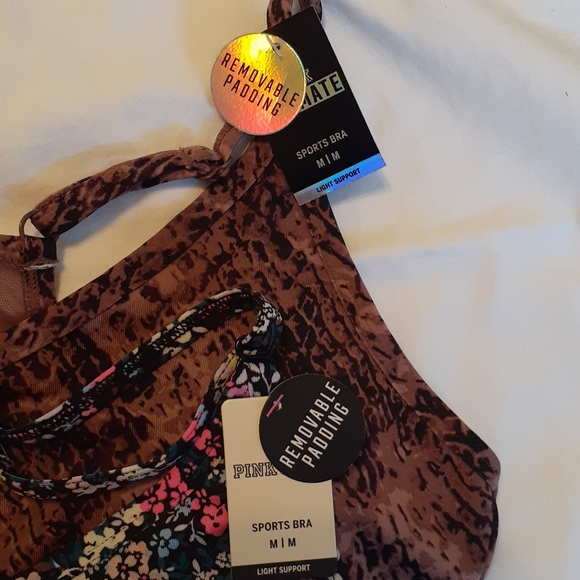 2 PCS PINK SPORT BRA - Picture 5 of 6